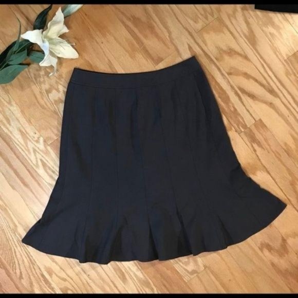 Anne Klein Stretch Gray Pleated Skirt 6P #197 - Picture 2 of 6